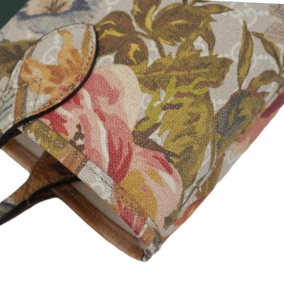 Gucci  Ophidia Small GG Supreme Flora Canvas Tote Bag Multicolor 726762 - Picture 7 of 15